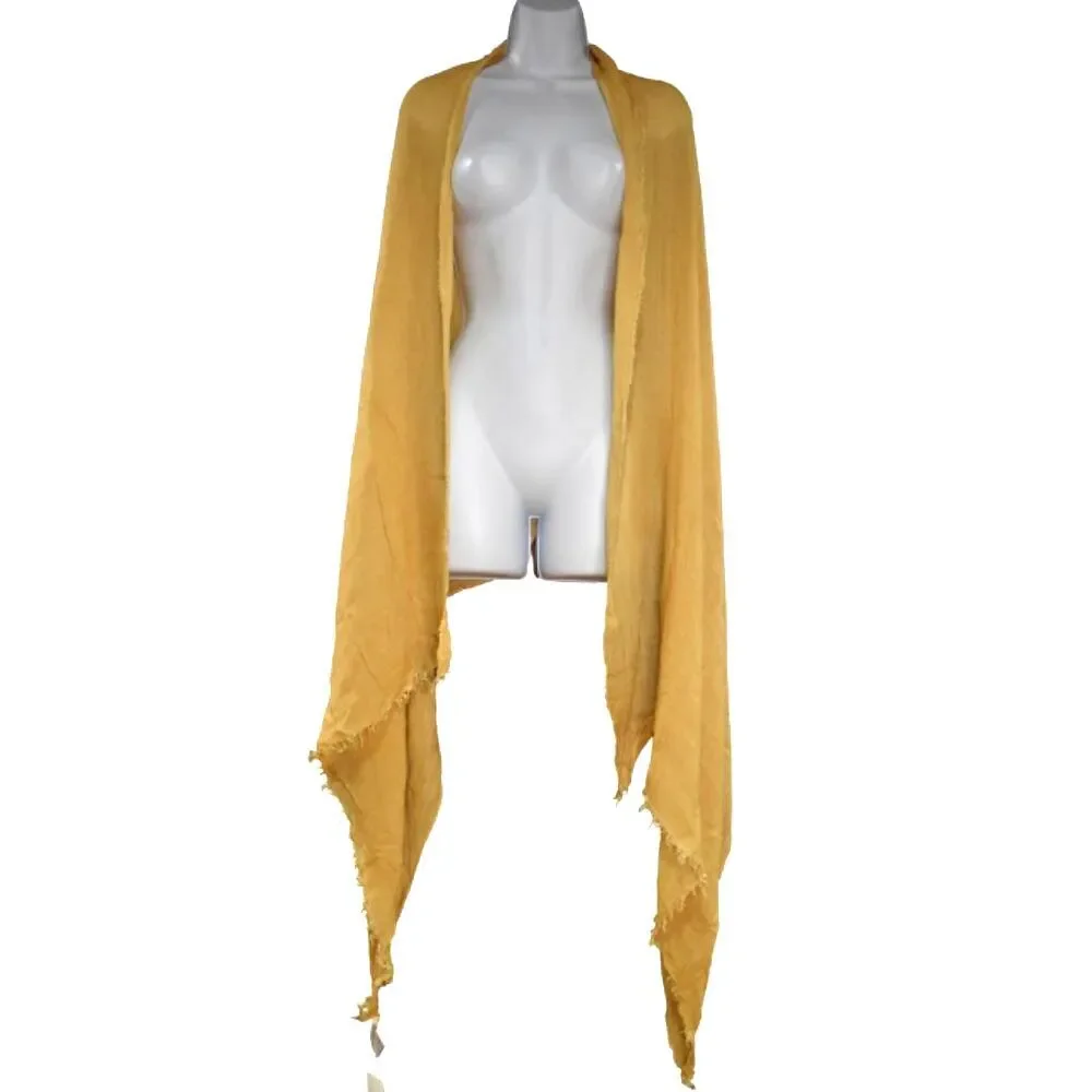 Eileen Fisher Yellow Modal Scarf Shawl Wrap 35